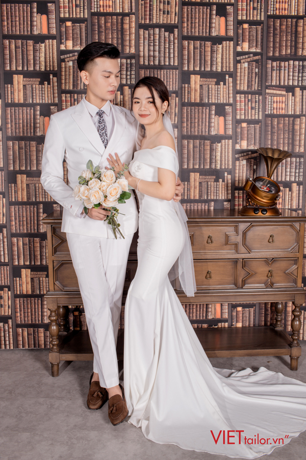 Chọn vest chú rể màu trắng như thế nào thì phù hợp? - viettailor